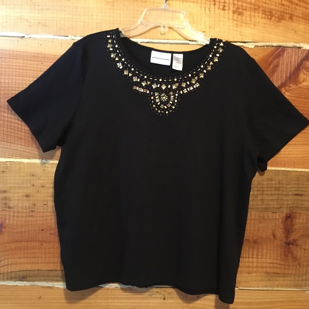 Shirt with bling on front